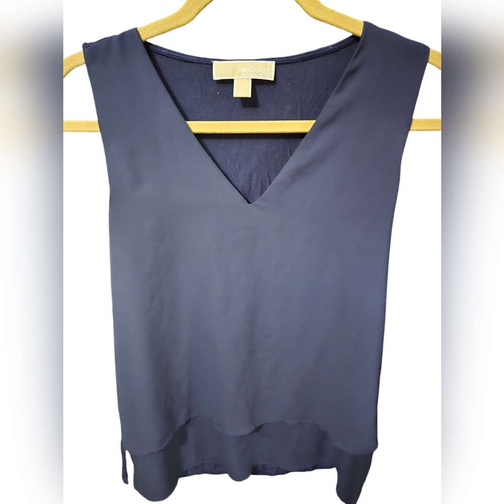 Michael Kors navy layered top